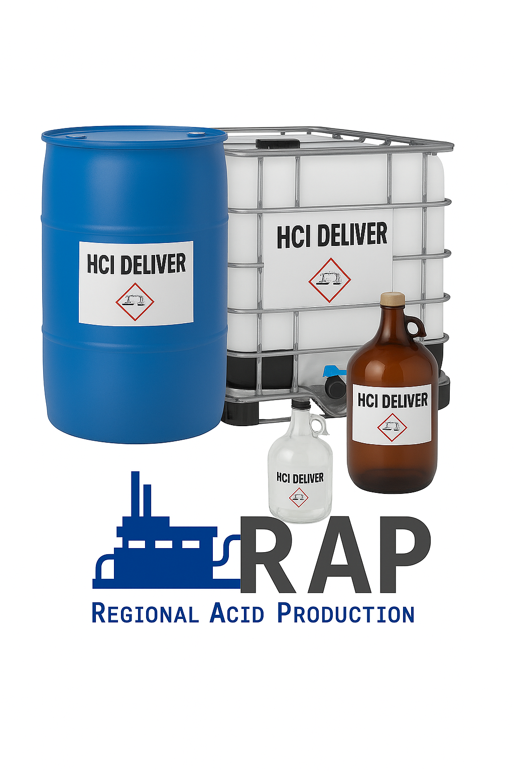 RAP-branded totes and containers for product distribution